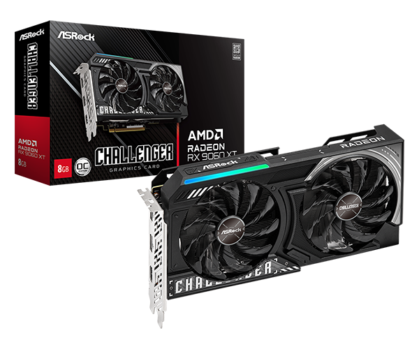 Asrock Radeon RX 9060 XT Challenger OC 8GB GDDR6 BLACK